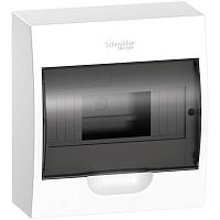 Бокс ОП EASY9 навесн. с прозр. дверью 1ряд 8мод. SchE EZ9E108S2SRU Бокс ОП EASY9 навесн. с прозр. дверью 1ряд 8мод. SchE EZ9E108S2SRU
