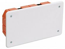 Коробка распаячная СП 172х96х45 КМ41026 для полых стен (с саморезами пластиковые лапки с крышкой) IEK UKG11-172-096-045-P Коробка распаячная СП 172х96х45 КМ41026 для полых стен (с саморезами пластиковые лапки с крышкой) IEK UKG11-172-096-045-P