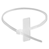 Хомут кабельный 2.5х110 полиамид бел. с табличкой 9х20 (уп.100шт) DKC 252110SR-M Хомут кабельный 2.5х110 полиамид бел. с табличкой 9х20 (уп.100шт) DKC 252110SR-M