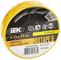 Изолента ПВХ 0.18х19мм желт. (рул.20м) IEK UIZ-20-10-K05 Изолента ПВХ 0.18х19мм желт. (рул.20м) IEK UIZ-20-10-K05