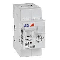 Выключатель автоматический дифференциального тока 2п с защитой от сверхтоков OptiDin D63-22C16-AC-У3 C16 30мА 4.5кА КЭАЗ 328098 Выключатель автоматический дифференциального тока 2п с защитой от сверхтоков OptiDin D63-22C16-AC-У3 C16 30мА 4.5кА КЭАЗ 328098