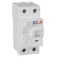 Выключатель дифференциального тока (УЗО) 2п 63А 100мА тип AC 4.5кА OptiDin DM63-2363 УХЛ4 КЭАЗ 343896 Выключатель дифференциального тока (УЗО) 2п 63А 100мА тип AC 4.5кА OptiDin DM63-2363 УХЛ4 КЭАЗ 343896