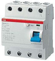 Выключатель дифференциального тока (УЗО) 4п 25А 300мА тип AC F204 ABB 2CSF204001R3250 Выключатель дифференциального тока (УЗО) 4п 25А 300мА тип AC F204 ABB 2CSF204001R3250