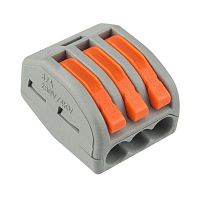 Клемма универсальная многоразовая 3-проводная 0.08-2.5(4)кв.мм (уп.50шт) Rexant 07-5253-4 Клемма универсальная многоразовая 3-проводная 0.08-2.5(4)кв.мм (уп.50шт) Rexant 07-5253-4