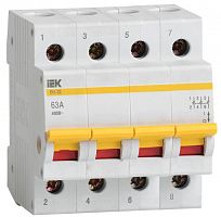 Выключатель нагрузки ВН-32 63А/4П IEK MNV10-4-063 Выключатель нагрузки ВН-32 63А/4П IEK MNV10-4-063