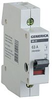 Выключатель нагрузки (мини-рубильник) 1п ВН-32 63А GENERICA IEK MNV15-1-063 Выключатель нагрузки (мини-рубильник) 1п ВН-32 63А GENERICA IEK MNV15-1-063
