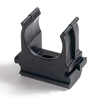 Держатель для труб (клипса) d20мм полистирол черн. Промрукав PR.02720ч Держатель для труб (клипса) d20мм полистирол черн. Промрукав PR.02720ч