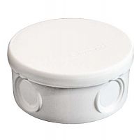 Коробка распределительная ОП d90х45мм IP54 4 выхода без гермовводов крышка защелкивающаяся бел. Epplast 145151 Коробка распределительная ОП d90х45мм IP54 4 выхода без гермовводов крышка защелкивающаяся бел. Epplast 145151