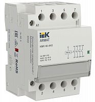 Контактор модульный KMR 40А 230В AC 4НО ARMAT IEK AR-KMR10-040-40-230 Контактор модульный KMR 40А 230В AC 4НО ARMAT IEK AR-KMR10-040-40-230