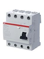 Выключатель дифференциального тока (УЗО) 4п 25А 30мА тип AC FH204 ABB 2CSF204004R1250 Выключатель дифференциального тока (УЗО) 4п 25А 30мА тип AC FH204 ABB 2CSF204004R1250