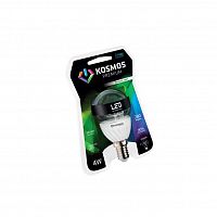 Лампа светодиодная KOSMOS premium 4Вт Шар прозрачный 45мм E14 230В 4500К Космос KLED4wGL45230vE1445C Лампа светодиодная KOSMOS premium 4Вт Шар прозрачный 45мм E14 230В 4500К Космос KLED4wGL45230vE1445C