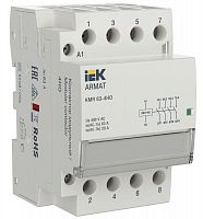 Контактор модульный KMR 63А 230В AC 4НО ARMAT IEK AR-KMR10-063-40-230 Контактор модульный KMR 63А 230В AC 4НО ARMAT IEK AR-KMR10-063-40-230