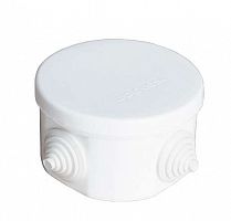 Коробка распределительная ОП 75х45мм IP54 4 выхода 4 гермоввода крышка защелкивающаяся бел. Epplast 240341 Коробка распределительная ОП 75х45мм IP54 4 выхода 4 гермоввода крышка защелкивающаяся бел. Epplast 240341