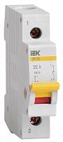Выключатель нагрузки ВН-32 32А/1П IEK MNV10-1-032 Выключатель нагрузки ВН-32 32А/1П IEK MNV10-1-032