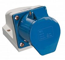 Розетка ОП 16А 220В 2P+PЕ ССИ-113 IP44 IEK PSR11-016-3 Розетка ОП 16А 220В 2P+PЕ ССИ-113 IP44 IEK PSR11-016-3