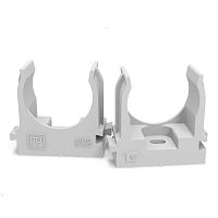 Держатель для монтажного пистолета (клипса) d25мм в п/э сер. Промрукав PR13.0121 Держатель для монтажного пистолета (клипса) d25мм в п/э сер. Промрукав PR13.0121