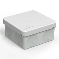 Коробка распределительная ОП для прямого монтажа двухкомпонентная безгалогенная (HF) 80х80х40 Промрукав 60-0210 Коробка распределительная ОП для прямого монтажа двухкомпонентная безгалогенная (HF) 80х80х40 Промрукав 60-0210