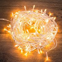 Гирлянда "Твинкл Лайт" 15м 120LED тепл. бел. провод прозр. Neon-Night 303-196