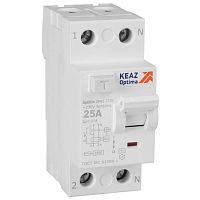 Выключатель дифференциального тока (УЗО) 2п 25А 10мА тип AC 4.5кА OptiDin DM63-2125 УХЛ4 КЭАЗ 343882 Выключатель дифференциального тока (УЗО) 2п 25А 10мА тип AC 4.5кА OptiDin DM63-2125 УХЛ4 КЭАЗ 343882