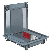 Коробка напольная 16мод. 50мм с крышкой под ковровое покрытие Leg 088070 Коробка напольная 16мод. 50мм с крышкой под ковровое покрытие Leg 088070