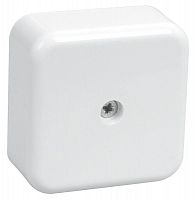 Коробка распаячная ОП 50х50х20 IP20 КМ41206-01 (4 клем. 3кв.мм) бел. IEK UKO10-050-050-020-K01 Коробка распаячная ОП 50х50х20 IP20 КМ41206-01 (4 клем. 3кв.мм) бел. IEK UKO10-050-050-020-K01