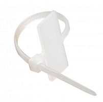 Хомут кабельный ХП2 2.5х100 нейл. бел. с таб. 24х10 (уп.100шт) IEK UHH62-3-100-100 Хомут кабельный ХП2 2.5х100 нейл. бел. с таб. 24х10 (уп.100шт) IEK UHH62-3-100-100