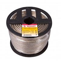 Трос стальной в ПВХ изоляции d4.0мм (100м) REXANT 09-5240 Трос стальной в ПВХ изоляции d4.0мм (100м) REXANT 09-5240