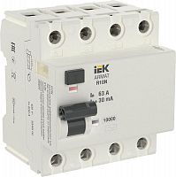Выключатель дифференциального тока 4п 63А 30мА тип AC ВДТ R10N ARMAT IEK AR-R10N-4-063C030 Выключатель дифференциального тока 4п 63А 30мА тип AC ВДТ R10N ARMAT IEK AR-R10N-4-063C030