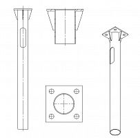Деталь фундамента закладная ЗДФ-0.159-2.0(К240-180-4х25)-02 (для ОГК/ОКК-8/9/10;ОП3ф) Пересвет В00000210 Деталь фундамента закладная ЗДФ-0.159-2.0(К240-180-4х25)-02 (для ОГК/ОКК-8/9/10;ОП3ф) Пересвет В00000210