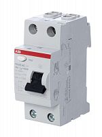 Выключатель дифференциального тока (УЗО) 2п 25А 30мА тип AC FH202 ABB 2CSF202004R1250 Выключатель дифференциального тока (УЗО) 2п 25А 30мА тип AC FH202 ABB 2CSF202004R1250