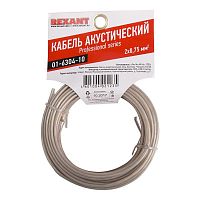 Кабель Stereo 2х0.75 прозр. SILICON (уп.10м) Rexant 01-6304-10 Кабель Stereo 2х0.75 прозр. SILICON (уп.10м) Rexant 01-6304-10