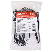 Хомут кабельный 3.6х100 под винт нейл. черн. (уп.100шт) Rexant 07-0105 Хомут кабельный 3.6х100 под винт нейл. черн. (уп.100шт) Rexant 07-0105