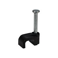 Крепеж кабеля плоский 6х4мм черн. (уп.50шт) Rexant 07-4206-1 Крепеж кабеля плоский 6х4мм черн. (уп.50шт) Rexant 07-4206-1