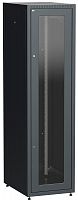 Шкаф сетевой LINEA E 42U 600х800мм стекл. передняя дверь задняя металлическая черн. ITK LE05-42U68-GM