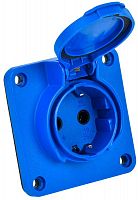 Розетка панельная MAGNUM 2P+PE 16А IP54 РП17-3 увел. фланец с защ. крышкой с заземл. син. IEK PSN71-016-3-4-54-K07 Розетка панельная MAGNUM 2P+PE 16А IP54 РП17-3 увел. фланец с защ. крышкой с заземл. син. IEK PSN71-016-3-4-54-K07