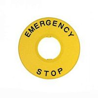 Шильдик аварийной остановки NP2-BY9330 d60 (с надписью) CHINT 576784 Шильдик аварийной остановки NP2-BY9330 d60 (с надписью) CHINT 576784