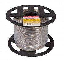 Трос стальной в ПВХ изоляции d2.0мм (200м) REXANT 09-5320 Трос стальной в ПВХ изоляции d2.0мм (200м) REXANT 09-5320