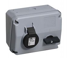 Розетка с выключателем и мех. блок. 332MHS5 32A 3P+E IP44 5ч ABB 2CMA167676R1000 Розетка с выключателем и мех. блок. 332MHS5 32A 3P+E IP44 5ч ABB 2CMA167676R1000